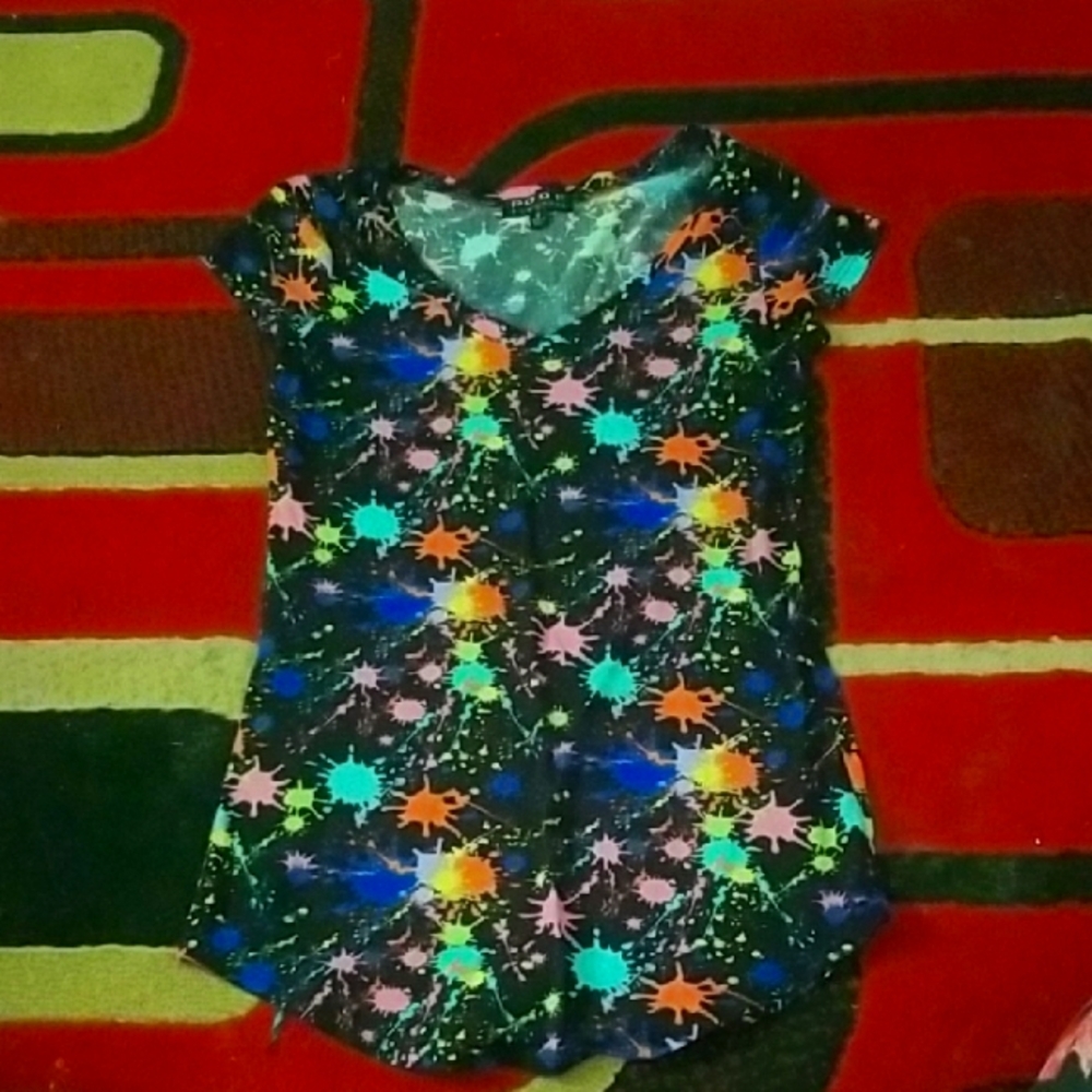 Colorful Kids Shirt with Splatter Design